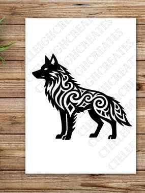 *2 for $20* Wolf Vinyl decal  sticker Handcrafted